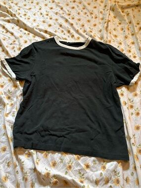 Zara Forest Green Ringer Tee